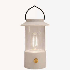 Draadloze Tafellamp Lantaarn - Oplaadbare Lamp - Dimbaar - Wit - 24cm - Tafellamp Oplaadbaar - USB - Binnen en Buiten