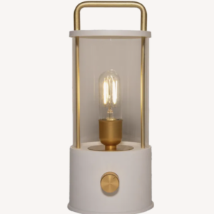 Draadloze Tafellamp Lantaarn - Oplaadbare Lamp - Dimbaar - Wit - 25cm - Tafellamp Oplaadbaar - USB - Binnen en Buiten