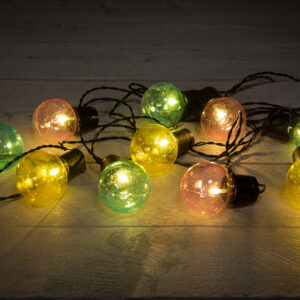 Lichtsnoer Buiten – Multi – 20 LED Bollen – 10 Meter – Tuinverlichting – Partyverlichting – Lampjes Slinger – Lichtslinger – Feestverlichting – Partylights